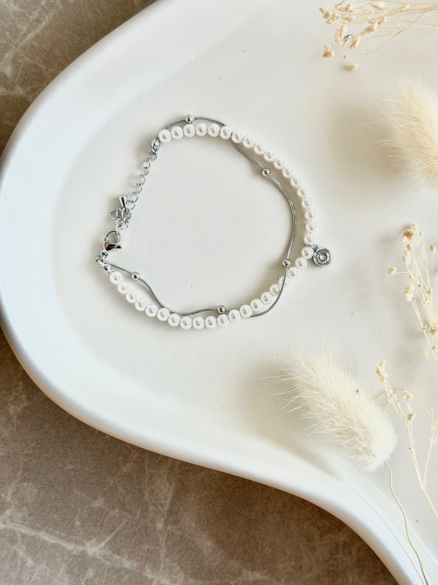 Armbänder silberfarben