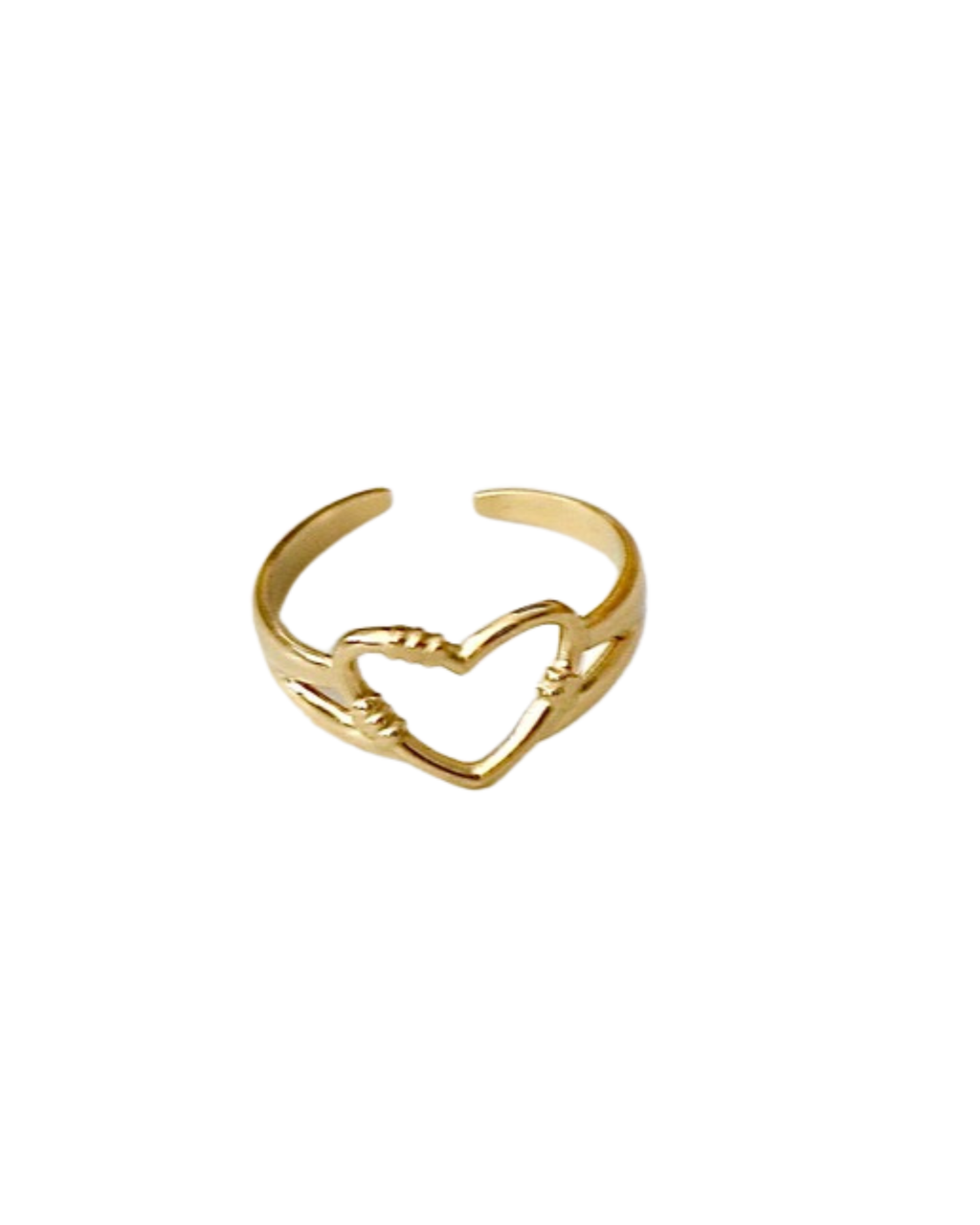 Ring “Twisted Heart Open Ring”