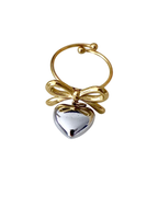 Ring “Bow & Heart Charm”
