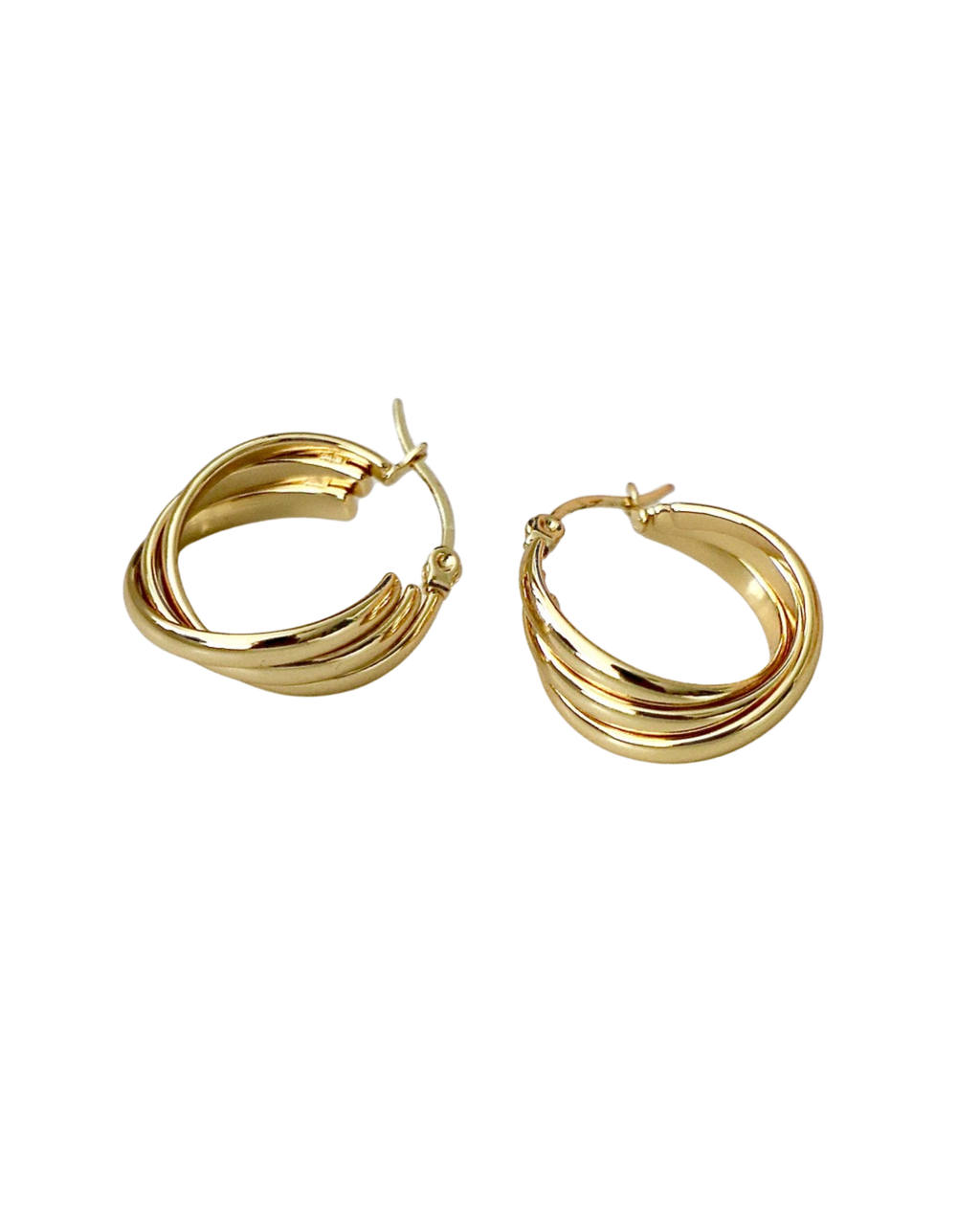 Ohrringe “Triple Wave Hoops”