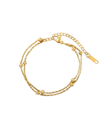 Armband "Double Gold Mini Spheres"