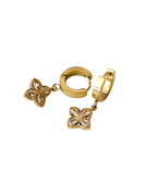 Ohrringe “Fleur Drop Hoops”