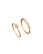 Ring "Duo Sparkle Gold"