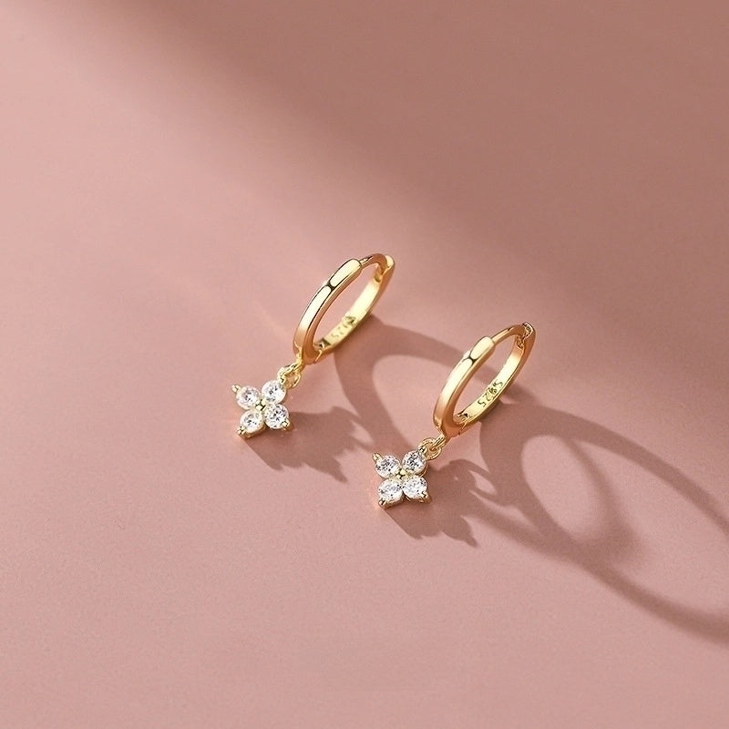 Ohrringe „Little Blossom Gold“, 925 Sterling Silber, vergoldet