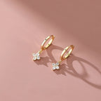 Ohrringe „Little Blossom Gold“, 925 Sterling Silber, vergoldet
