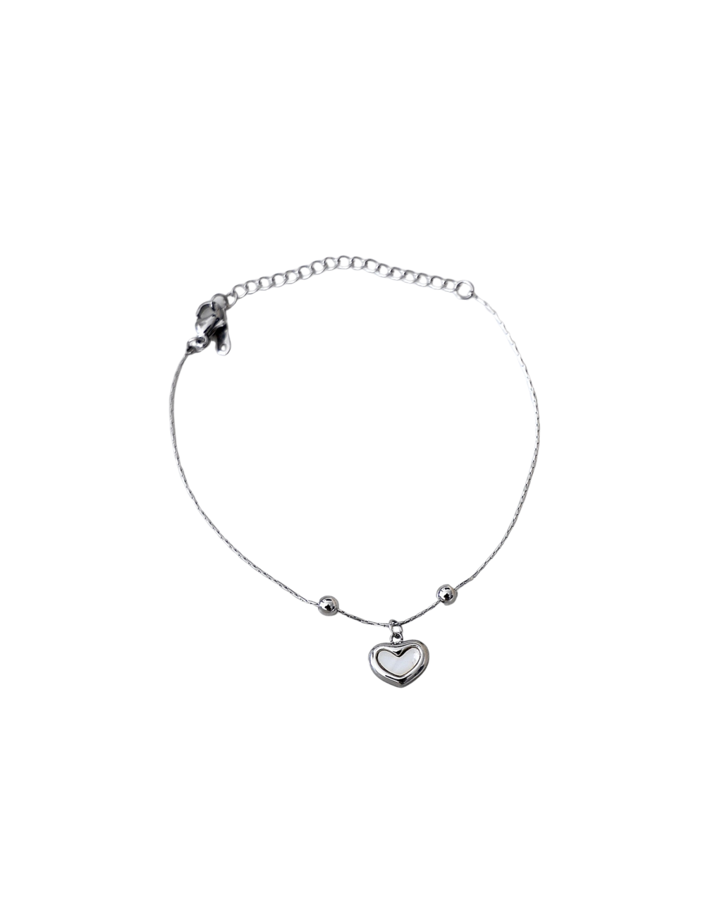 Armband “Mini Heart Silverwhite”