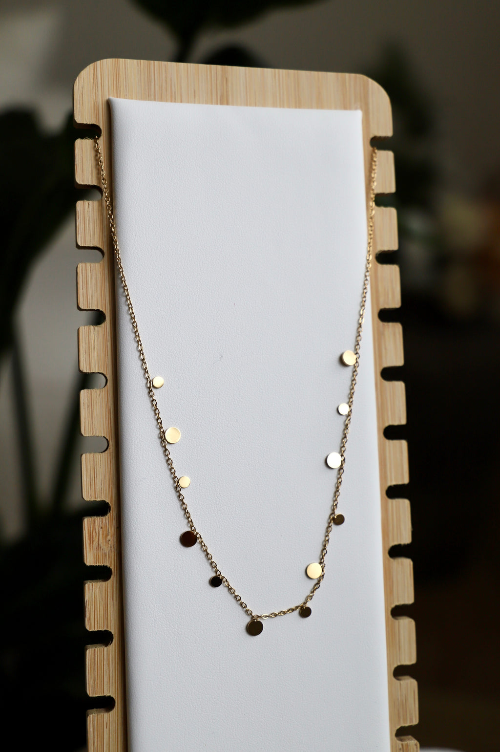 Halskette "Circle Dots Gold"