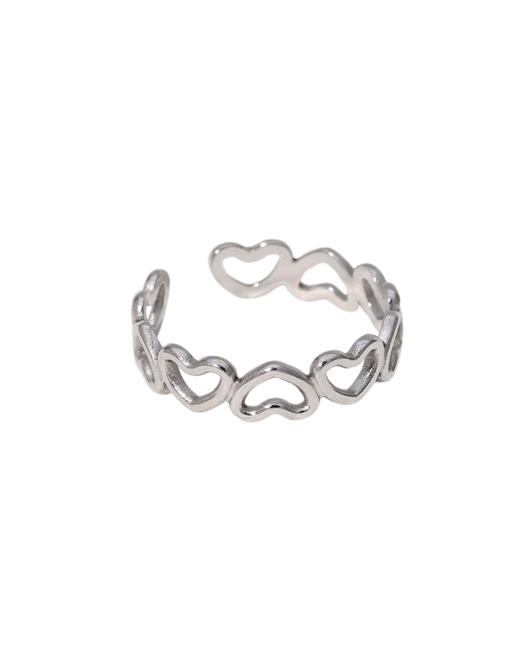 Ring "Heart Link Silber"