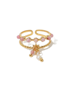 Ring „Stardust Rosé“ – Rosa Steine