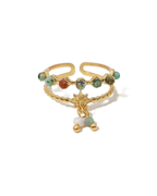 Ring „Stardust Earth“ – Grün