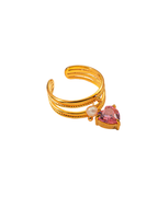 Ring „Pink Heart Glow“