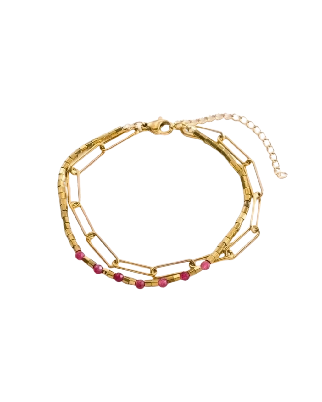Armband „Ruby Glow“