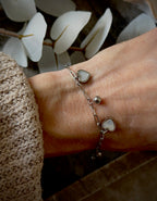 Armband “Heart Drops Silver”