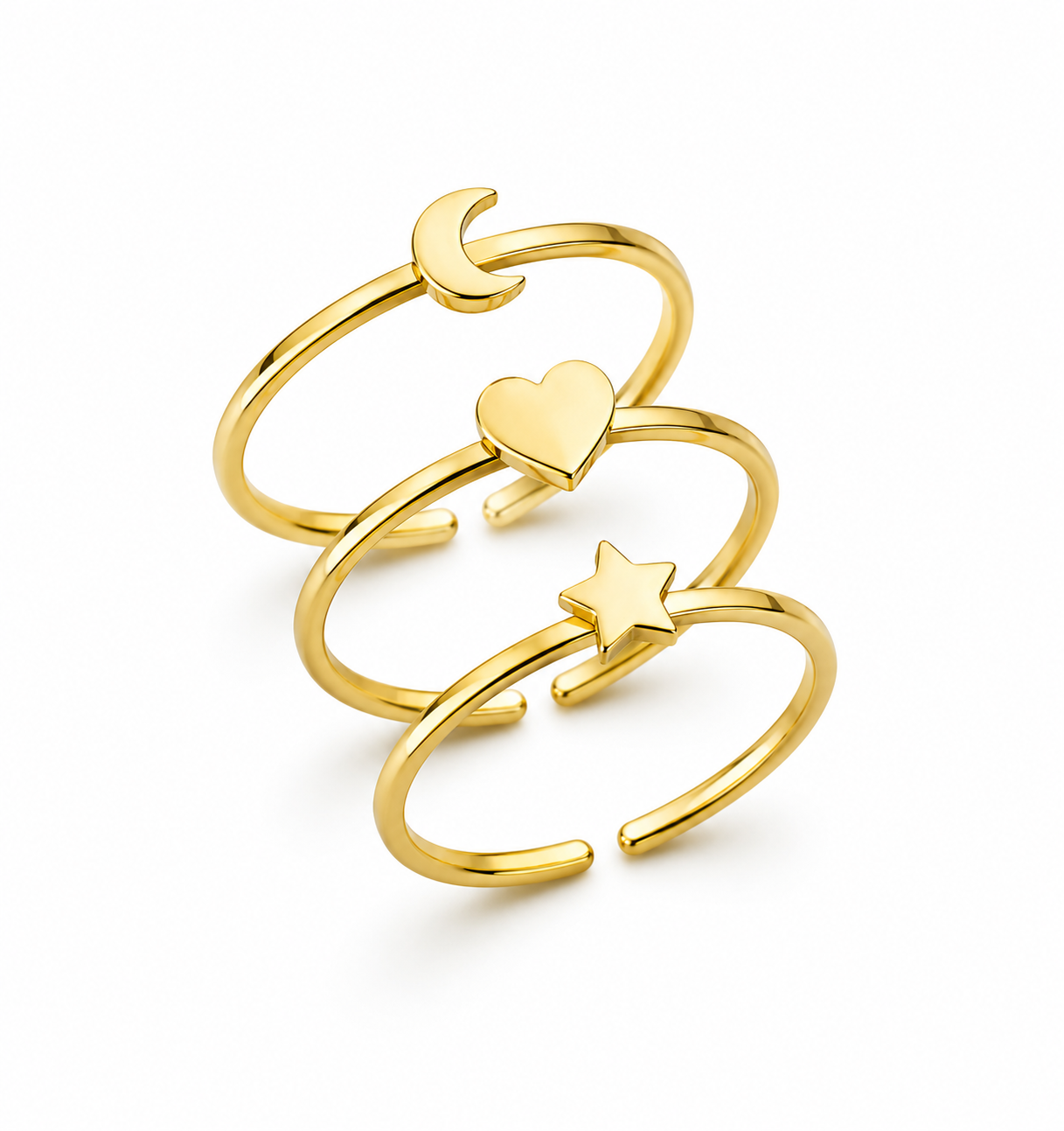 Ring-Set „Celestial Trio“