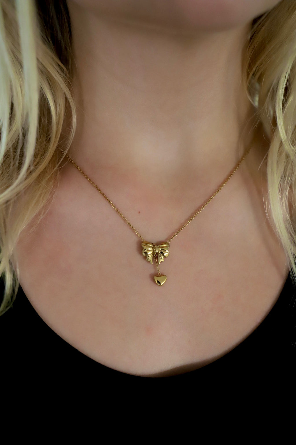 Halskette "Bow & Heart"