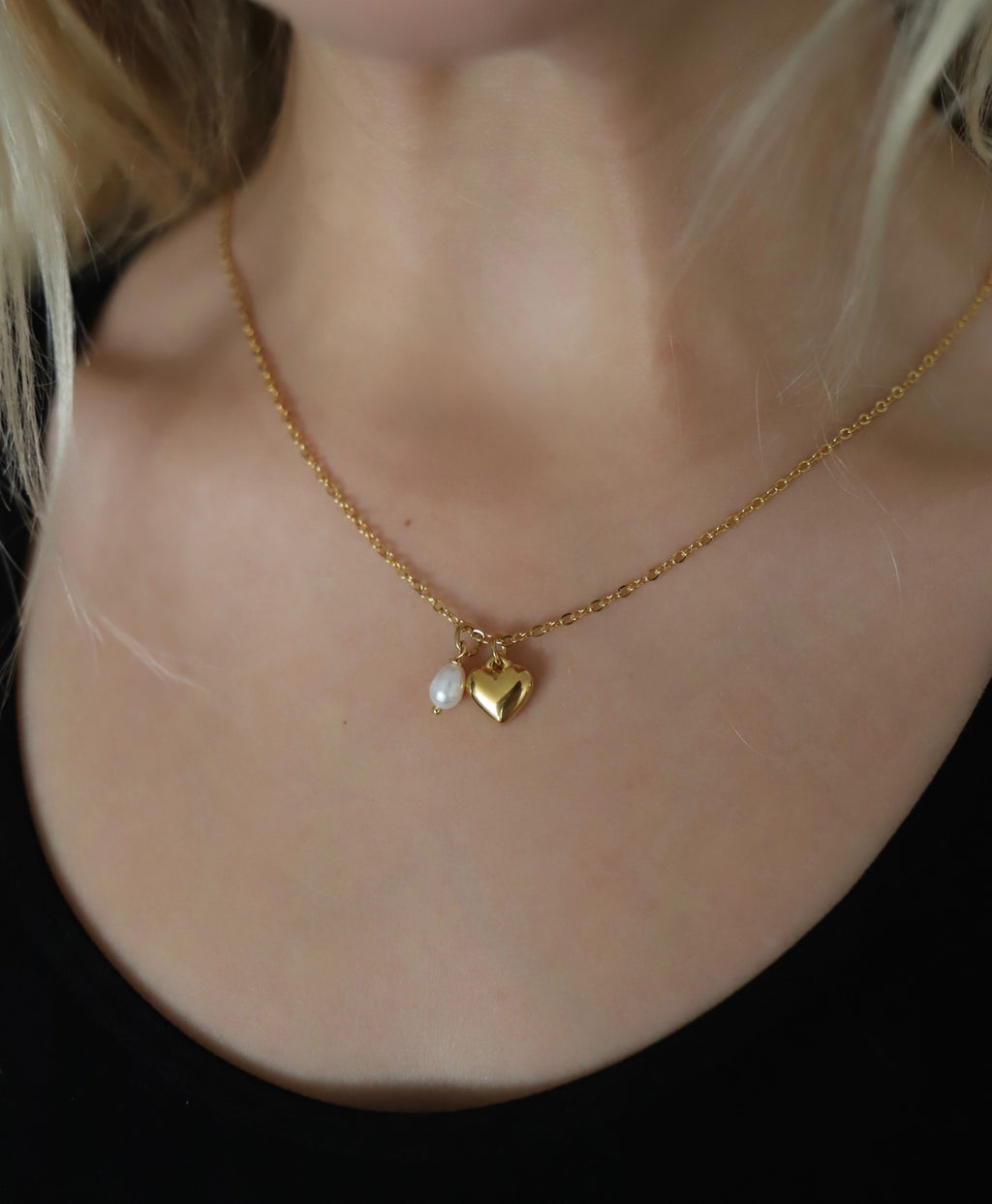 Halskette "Heart & Pearl"