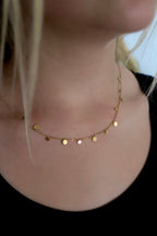 Halskette "Circle Dots Gold"