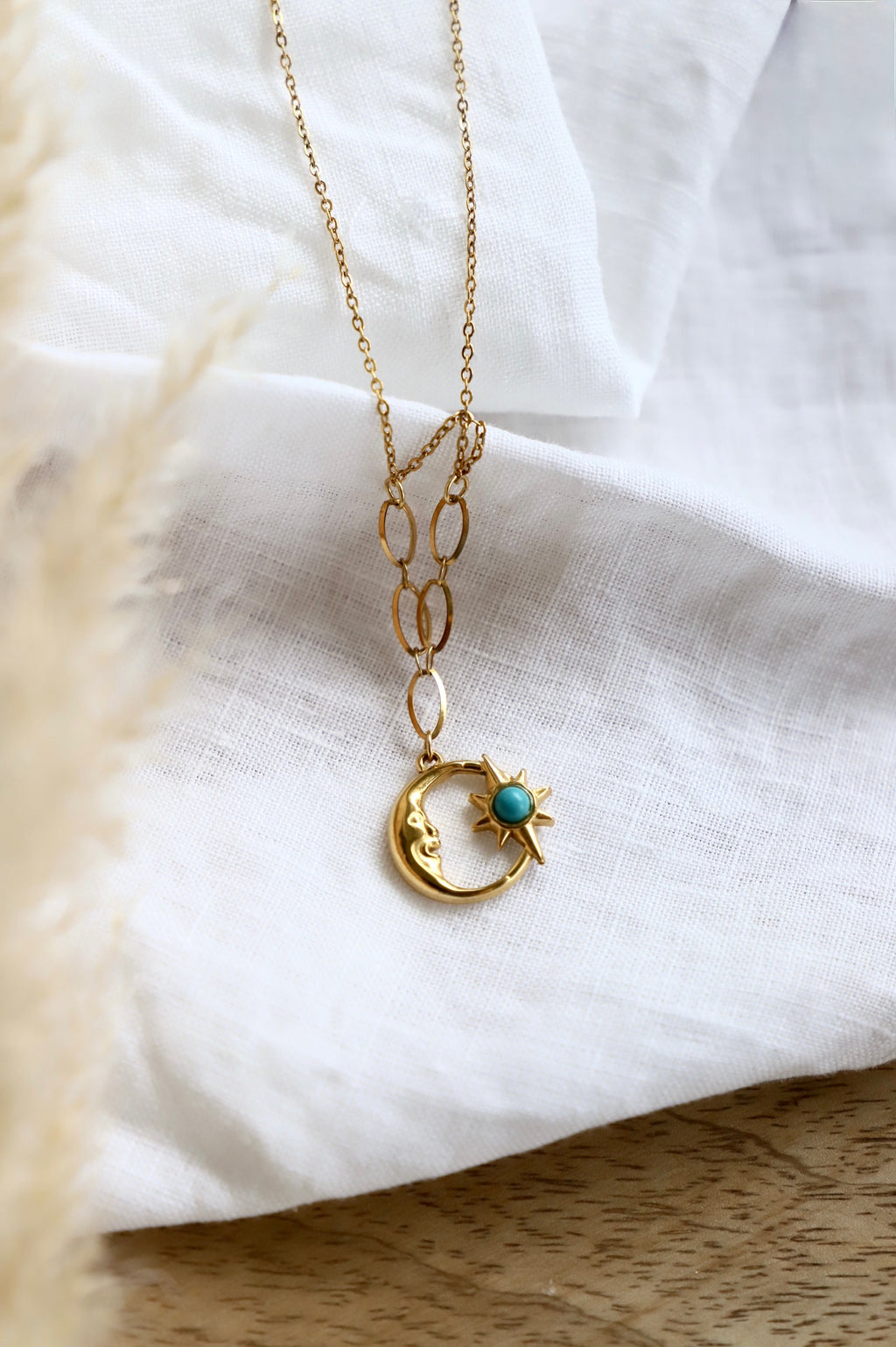 Halskette “Moon & Sun Aura”