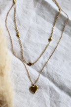 Halskette "Double Layer Mini Hearts"