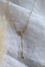 Halskette "Bow & Pearls"