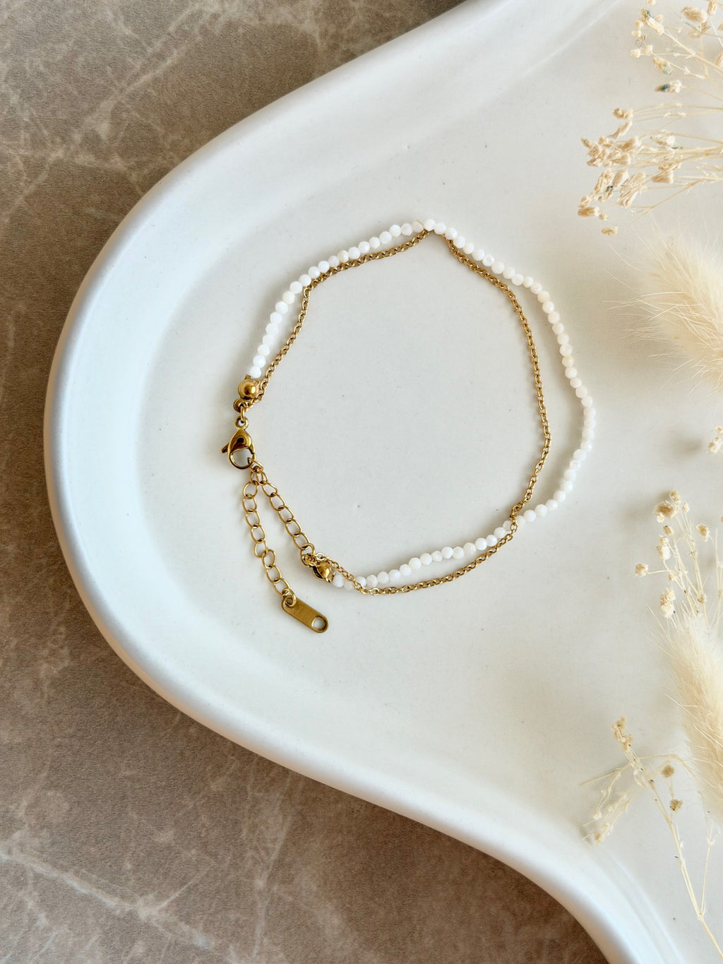 Armband "Milky Pearl Duo"