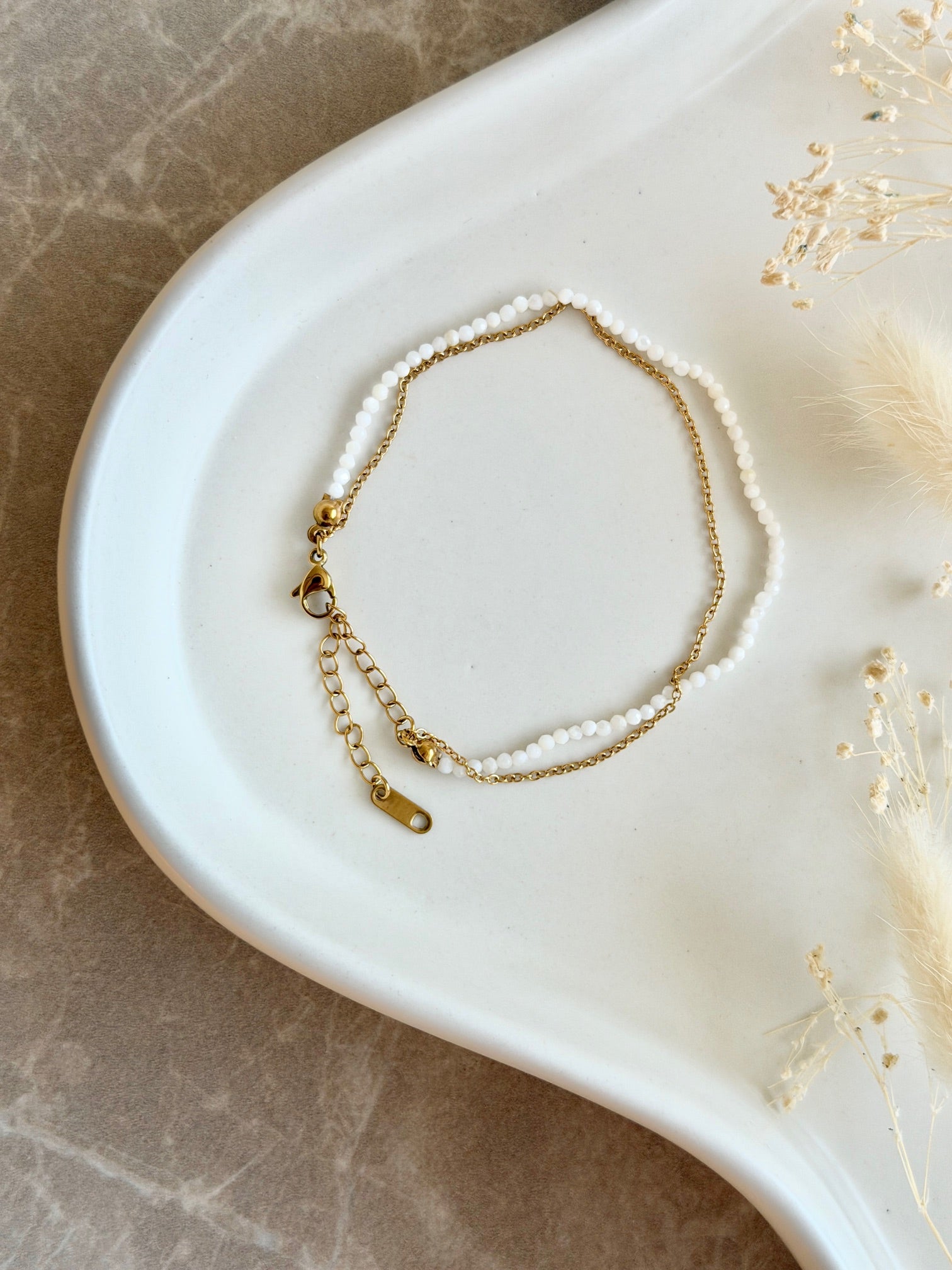 Armband "Milky Pearl Duo"