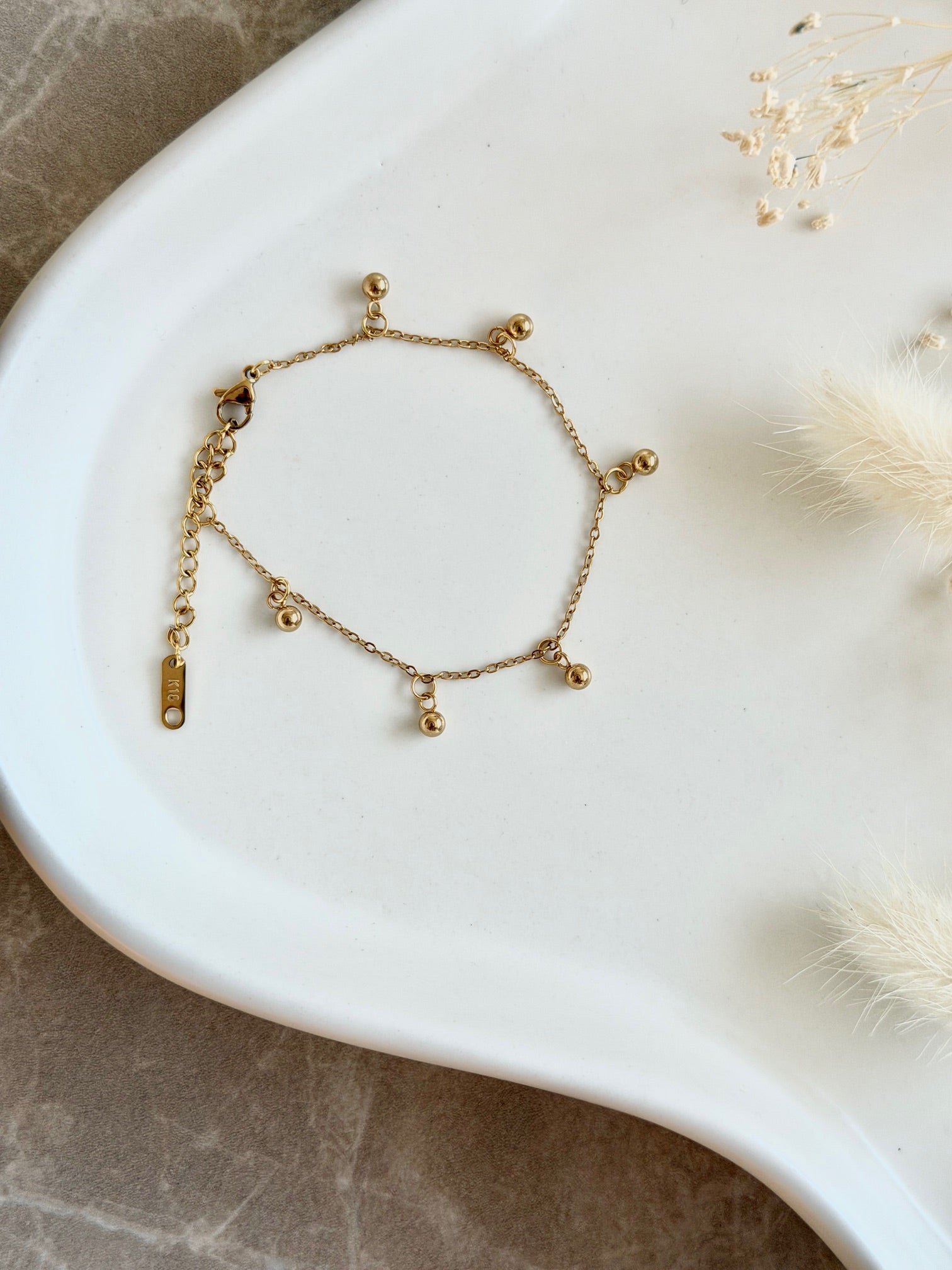 Armband "Golden Sphere Charm"