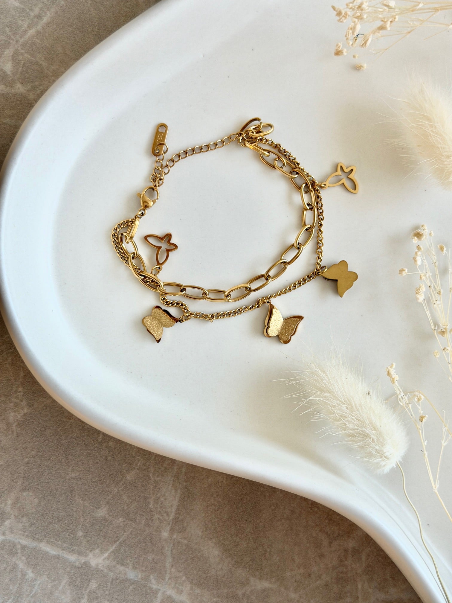 Armband "Golden Butterfly Dreams"