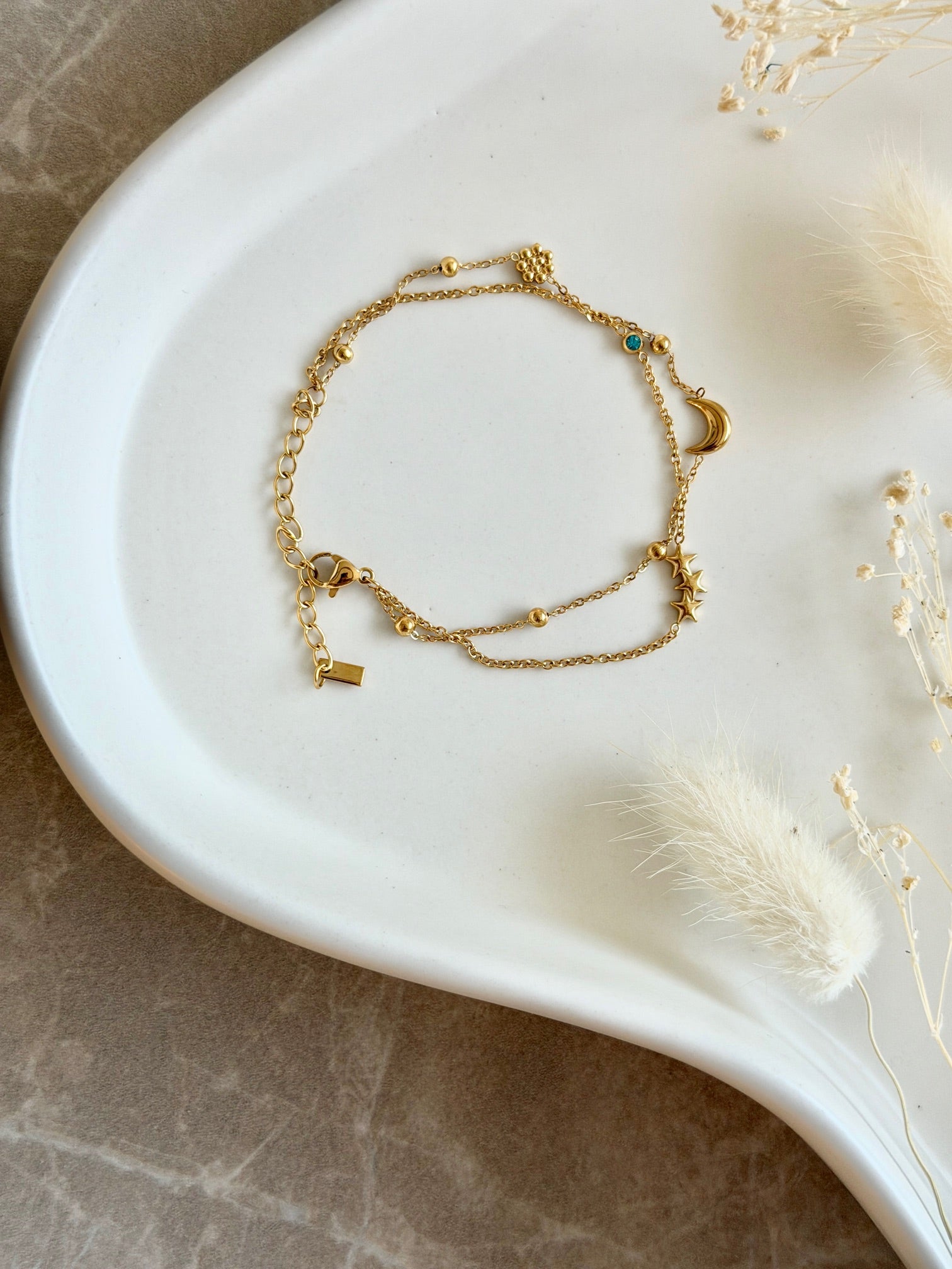 Armband "Moon & Stars Duo"