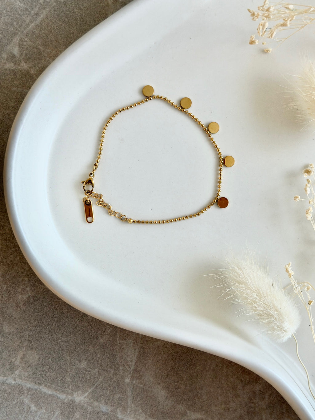 Armband "Golden Dots"