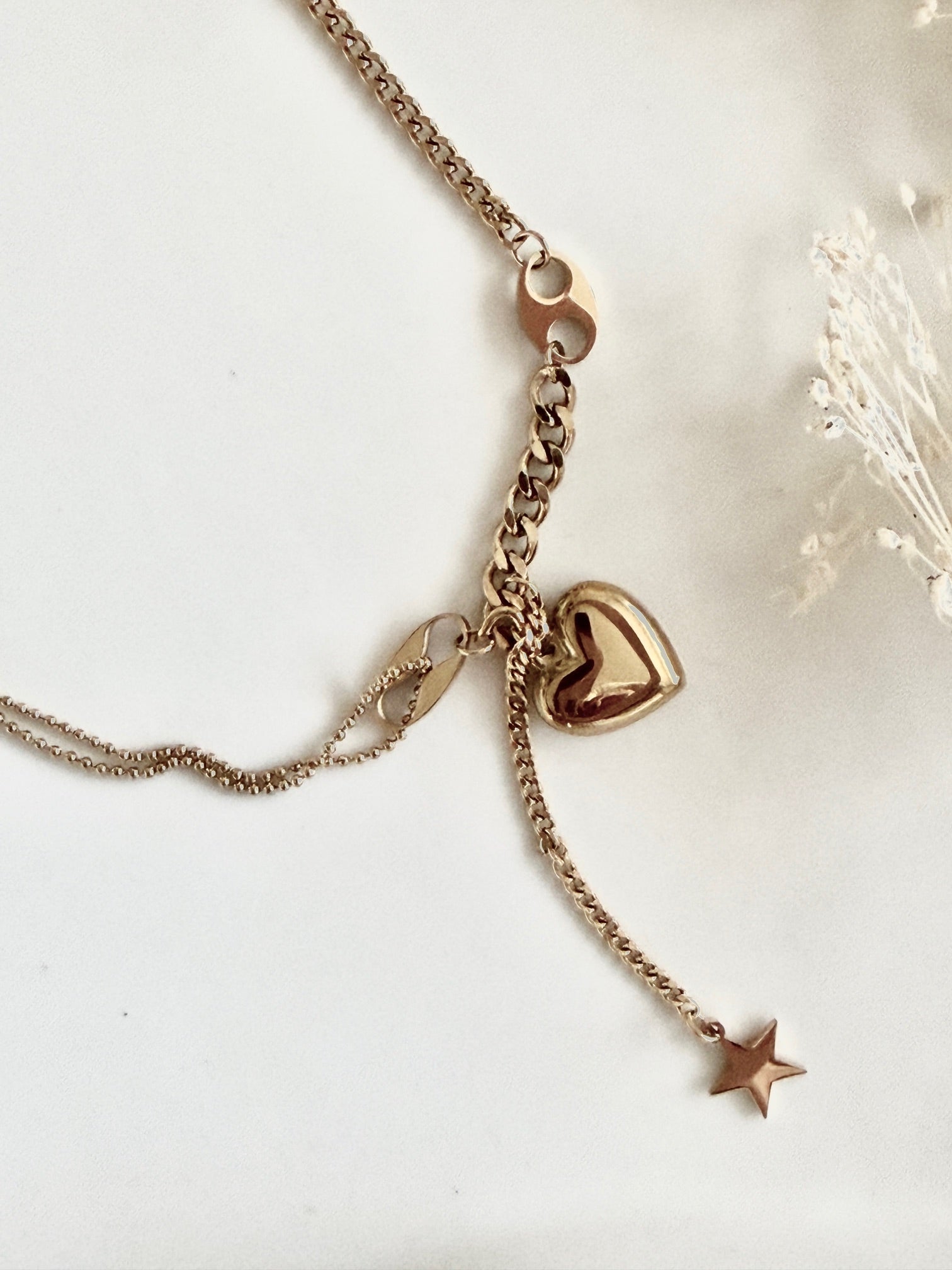 Halskette "Heart & Star Charm"