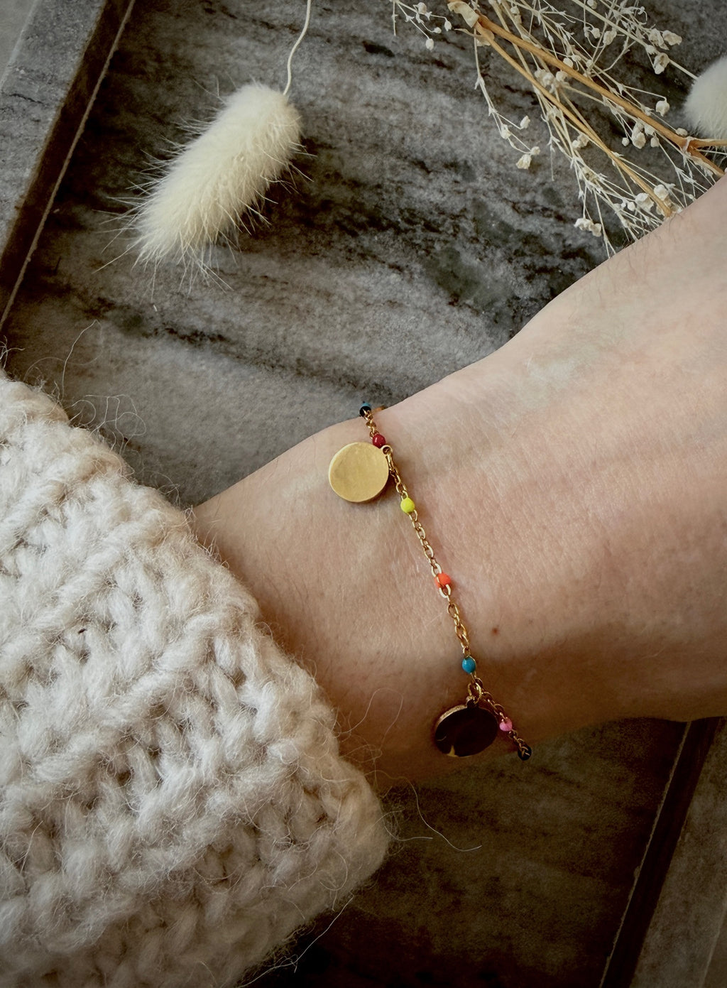 Armband "Dots & Coins"