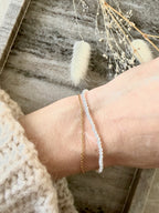 Armband "Milky Pearl Duo"