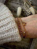 Armband "Golden Butterfly Garden"