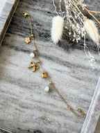 Armband "Bow & Pearl Charms"