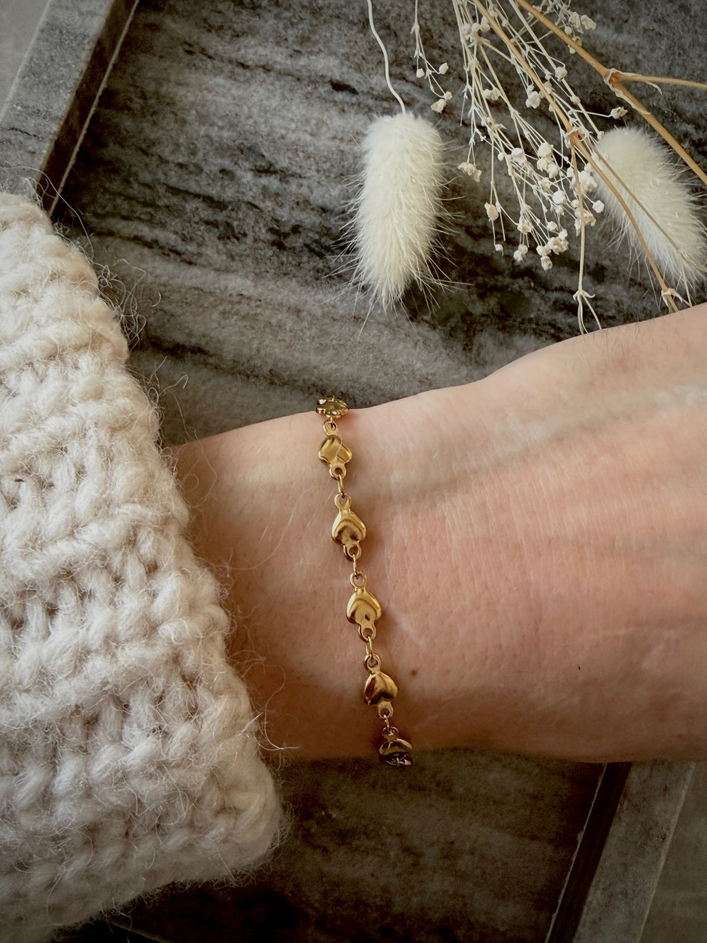 Armband "Heart Chain"