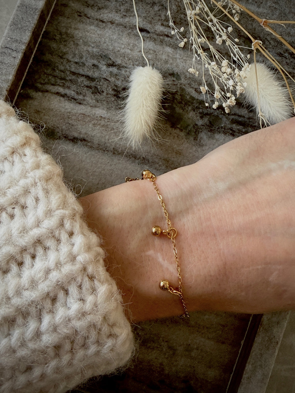 Armband "Golden Sphere Charm"
