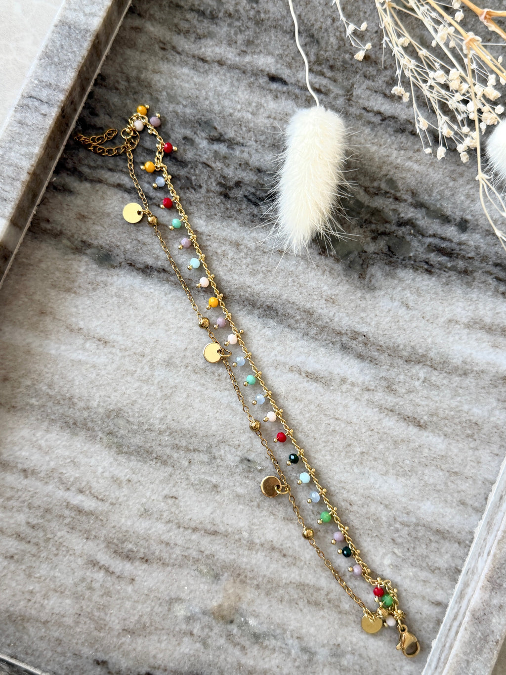 Armband "Rainbow Joy Gold"