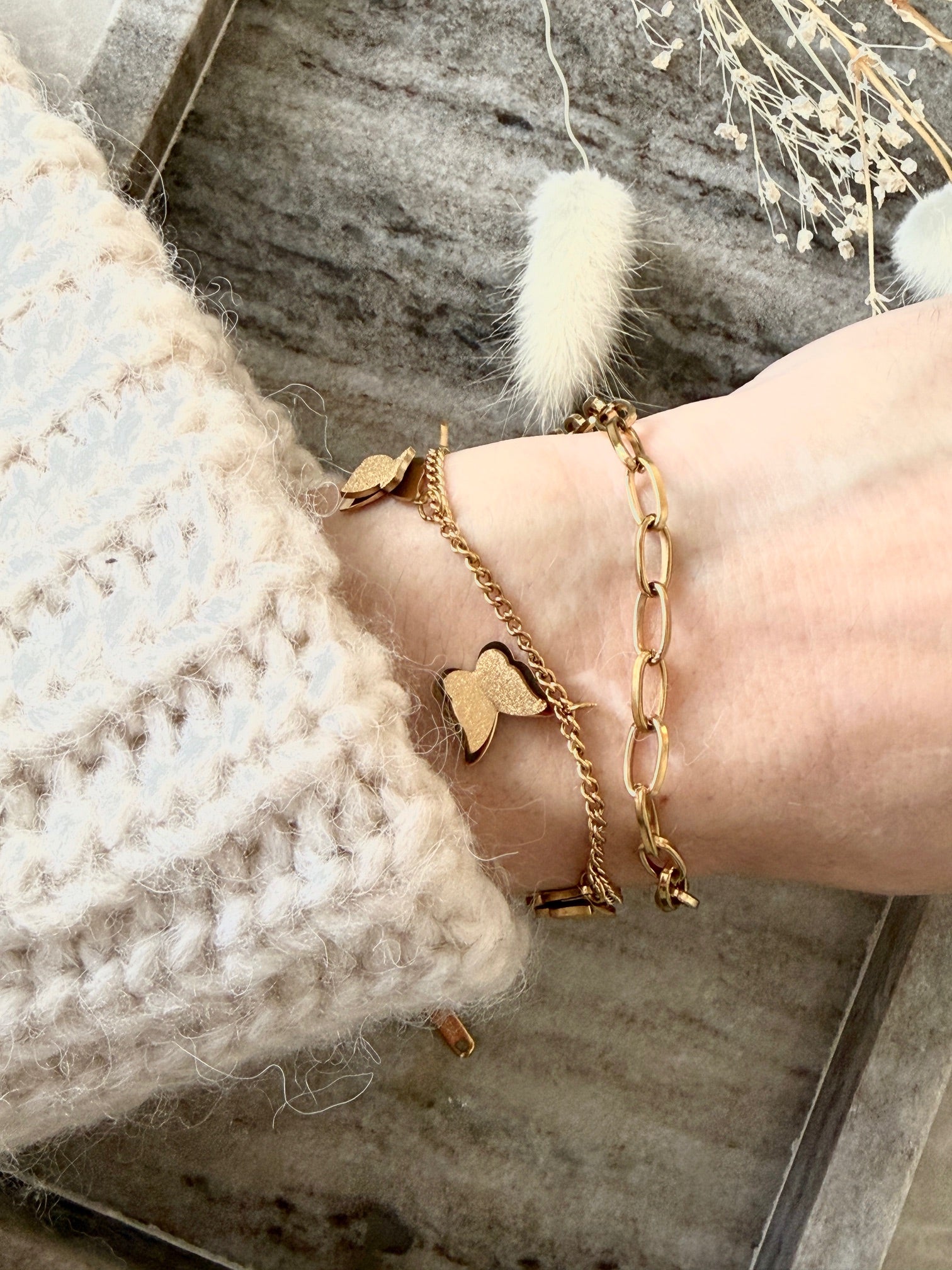 Armband "Golden Butterfly Dreams"