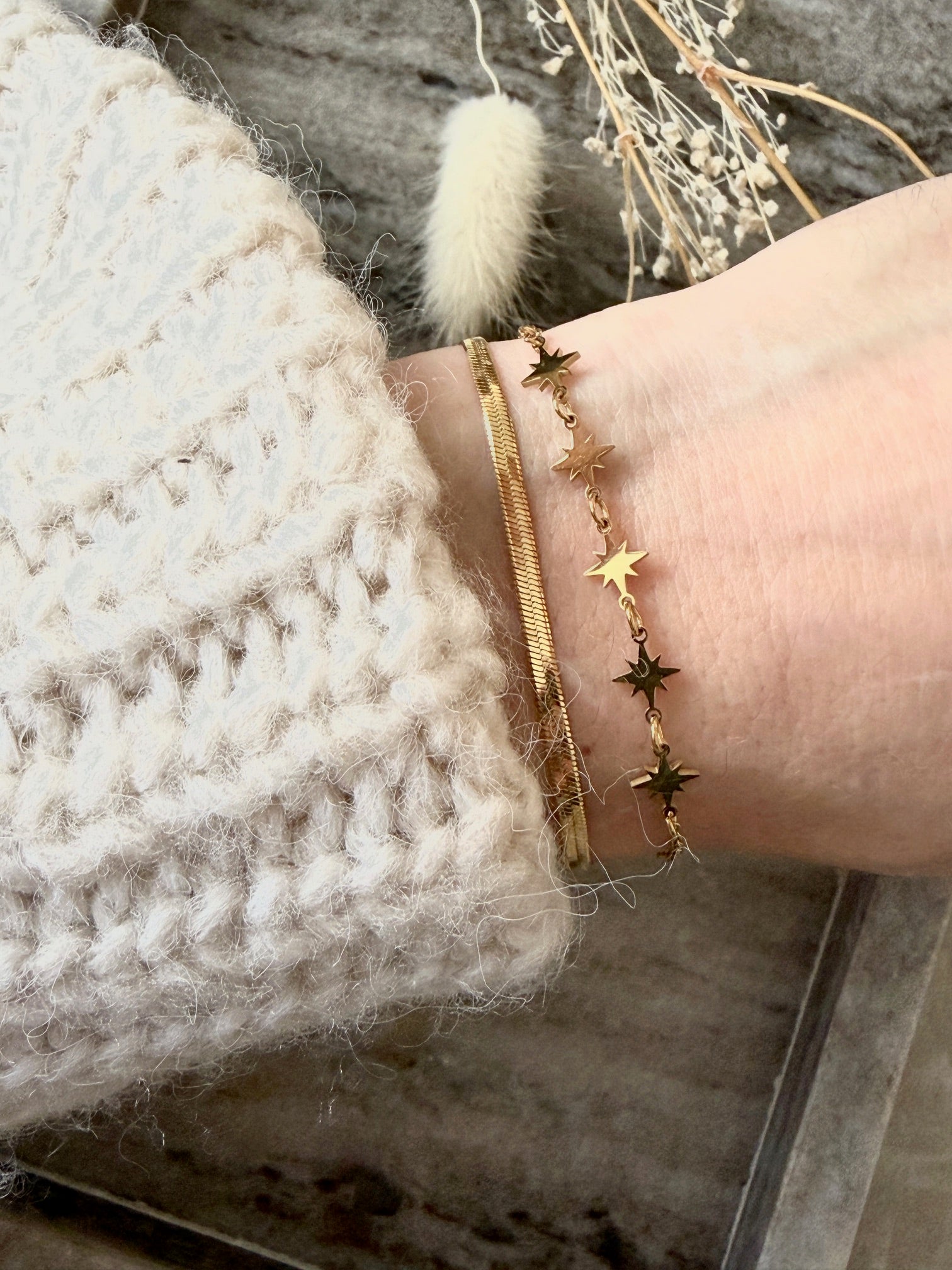 Armband "Golden Stardust"