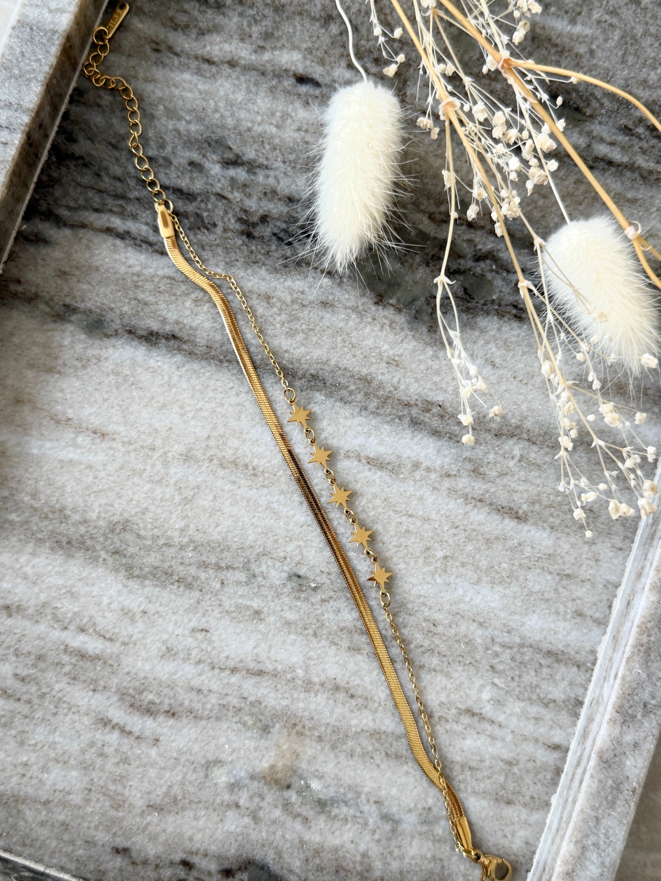 Armband "Golden Stardust"