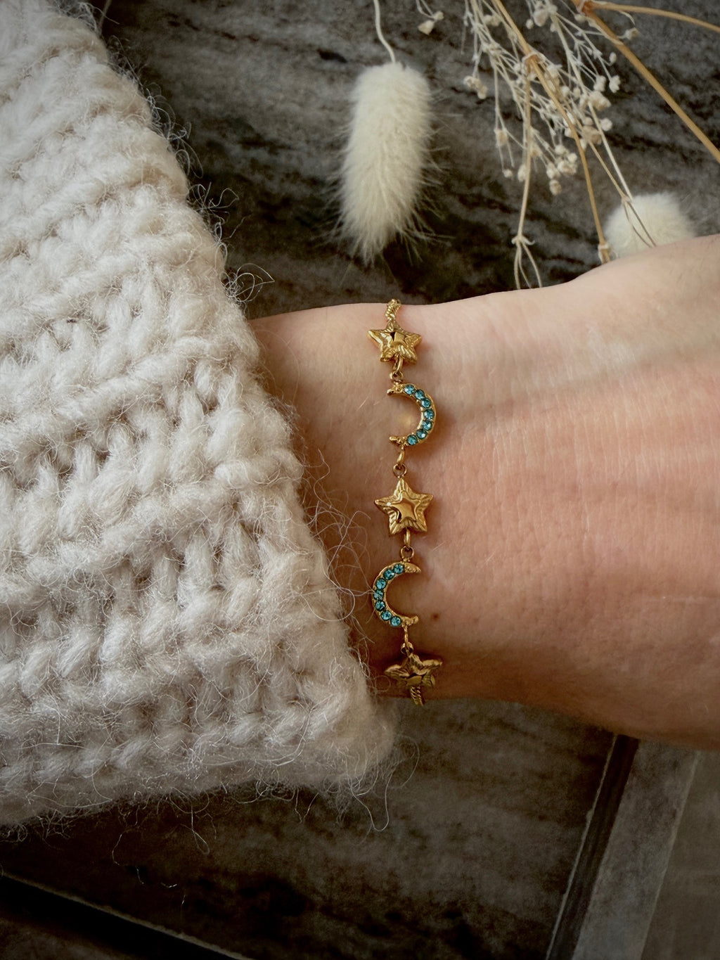 Armband "Starlit Crescent"