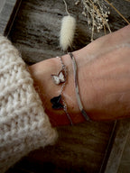 Armband "Black Butterfly Flow"