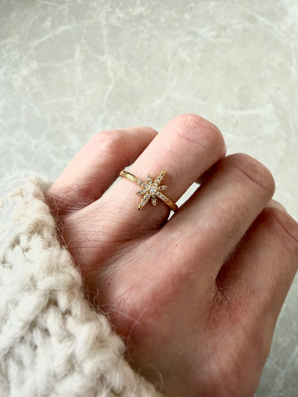 Ring "Crystal Starburst"