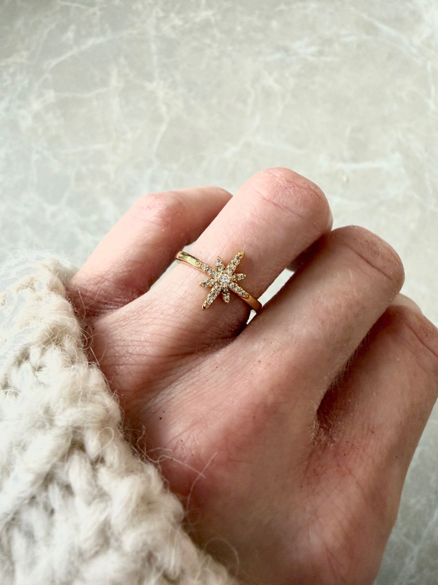 Ring "Crystal Starburst"