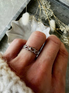 Ring "Heart Link Silber"