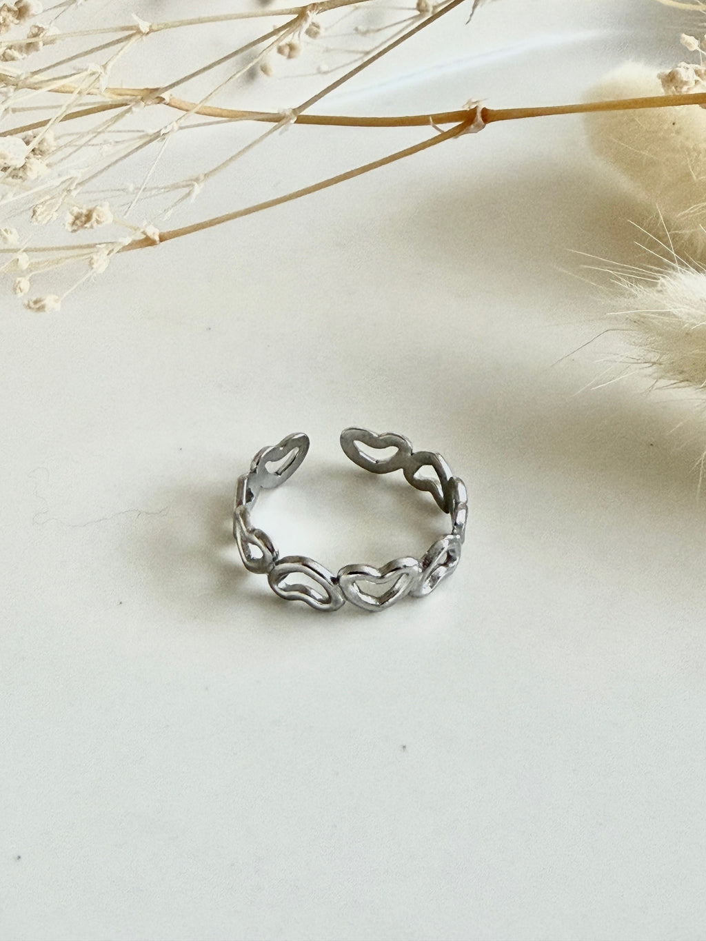 Ring "Heart Link Silber"