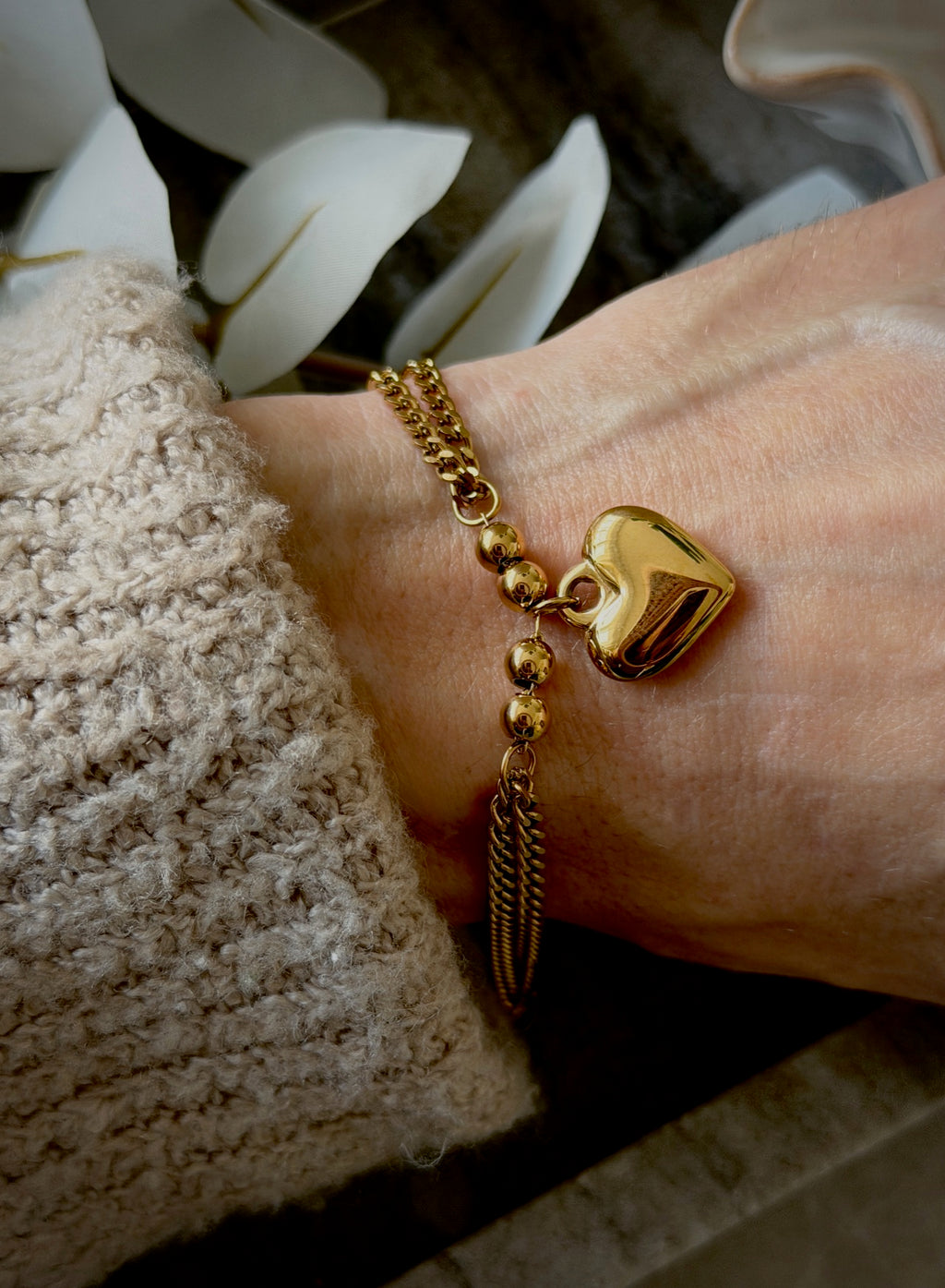 Armband “Triple Heart Shine”