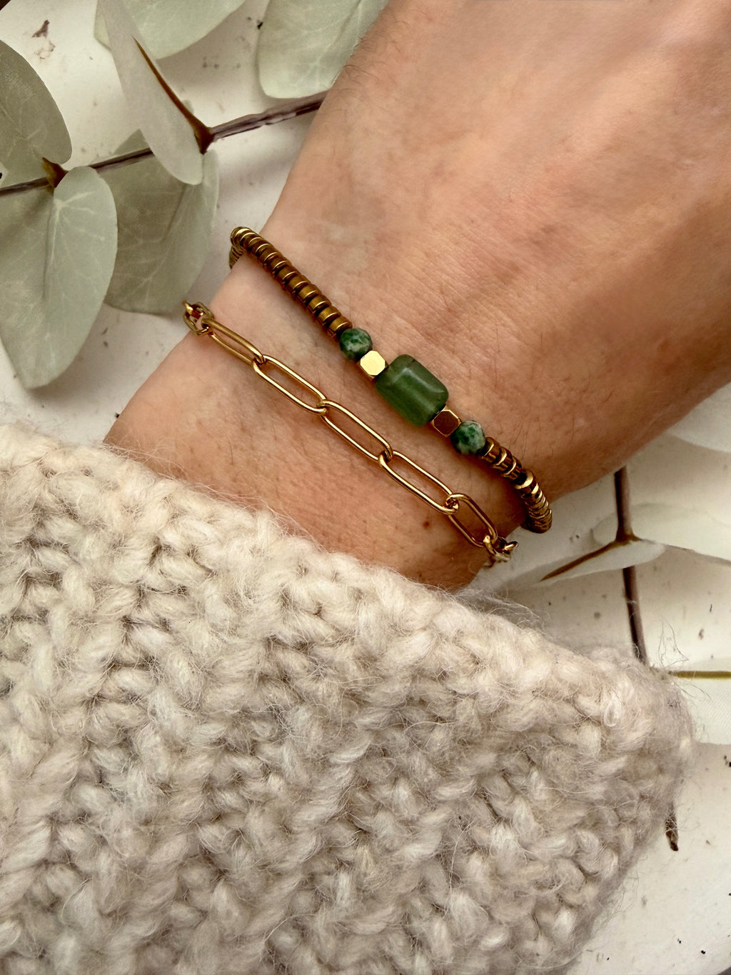 Armband „Soft Balance Jade“