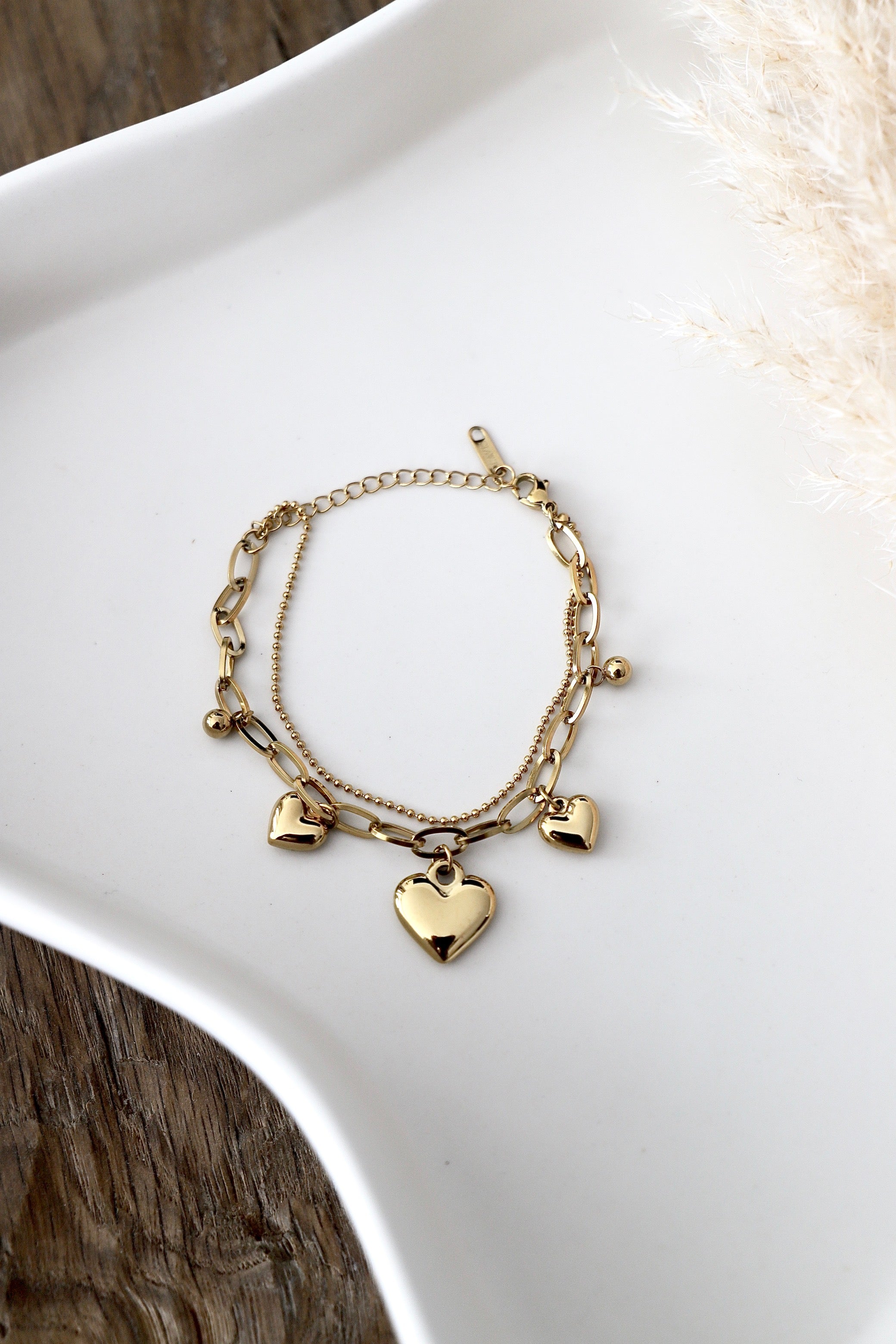 Armband “Double Heart Glow”